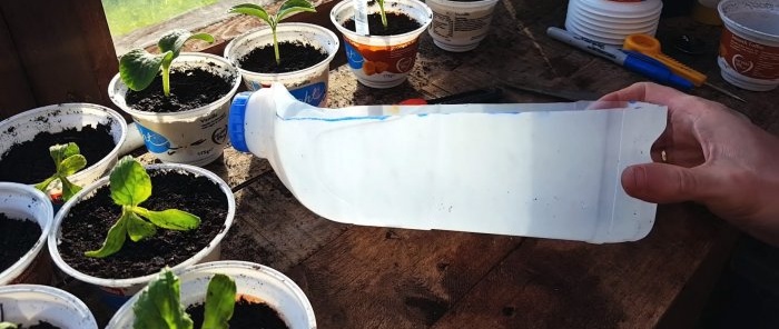 6 attrezzi da giardino gratuiti realizzati con bottiglie di latte