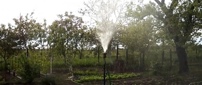 How to make a trouble-free irrigation sprinkler from a ball joint