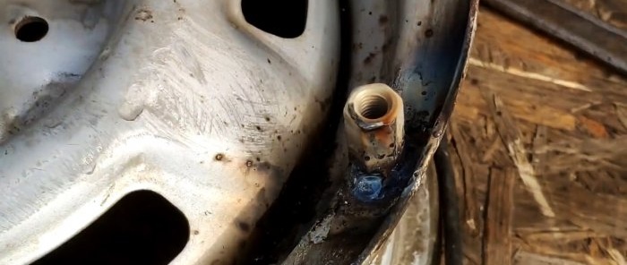 How to quickly weld a hose reel from old car parts