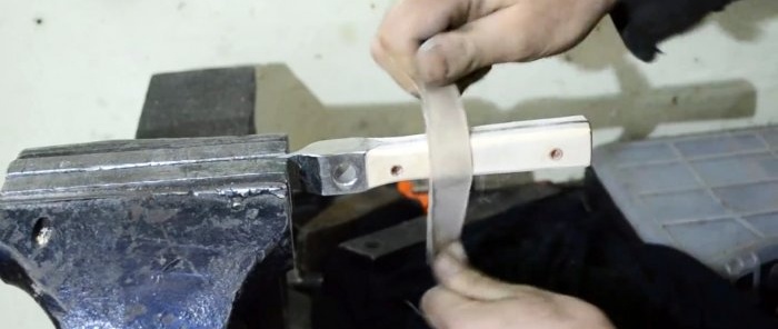 Making a clamp from a stabilizer bar