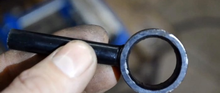 Making a clamp from a stabilizer bar