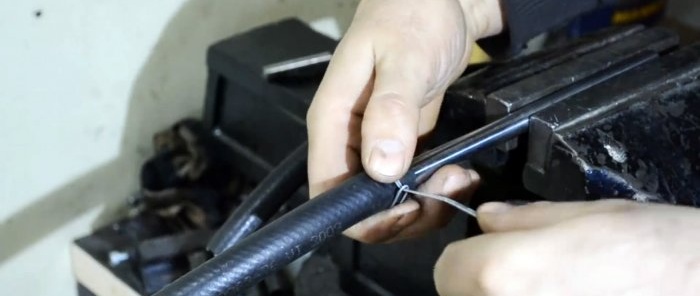 Making a clamp from a stabilizer bar