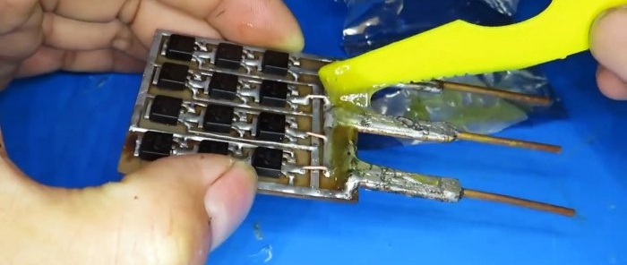 How to make a huge powerful transistor with your own hands