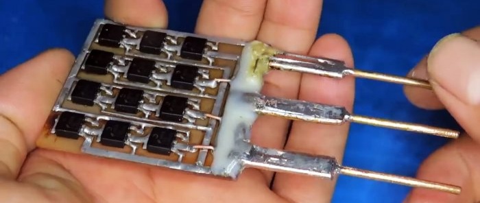 How to make a huge powerful transistor with your own hands