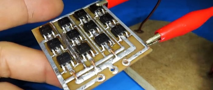 How to make a huge powerful transistor with your own hands