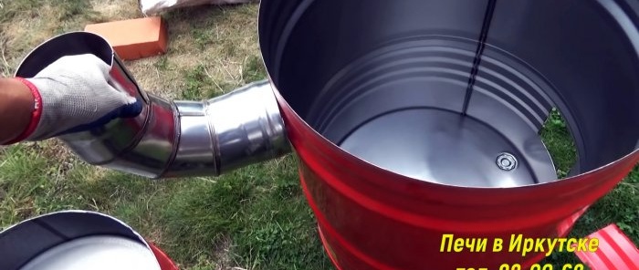 Making a tandoor from a barrel with an insulated bottom without mortar