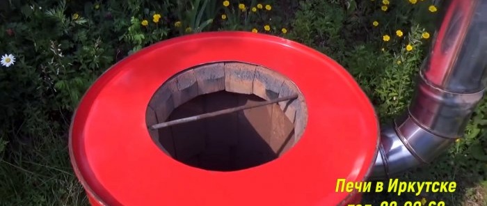 Making a tandoor from a barrel with an insulated bottom without mortar