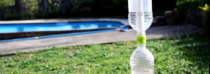 How to use bottles to purify cloudy water until crystal clear