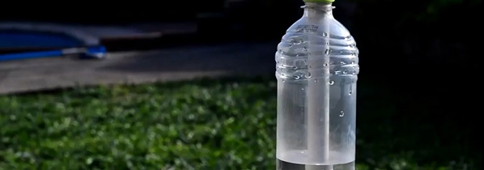 How to use bottles to purify cloudy water until crystal clear