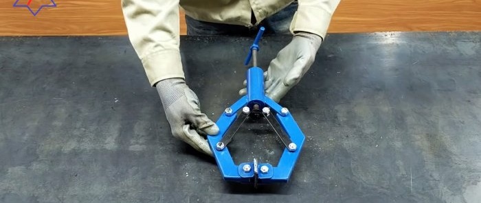 How to make powerful clamping pliers with a long gripping distance