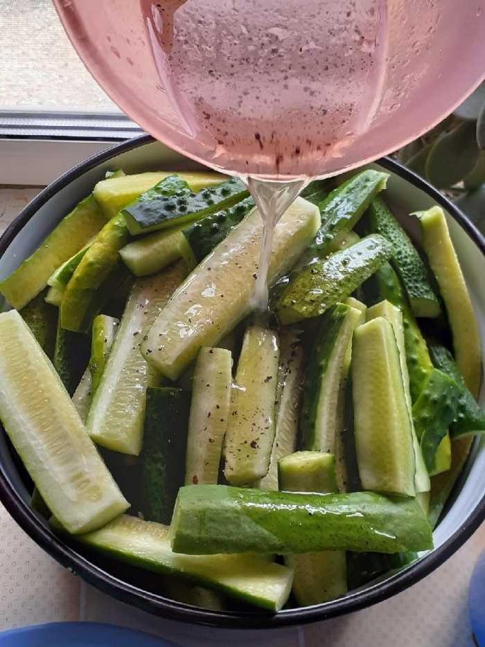 Once you make butter cucumbers you will cook them all the time