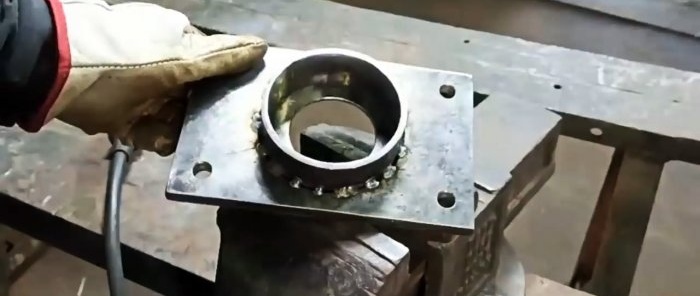 How to make a high-quality housing for installing a bearing without a lathe