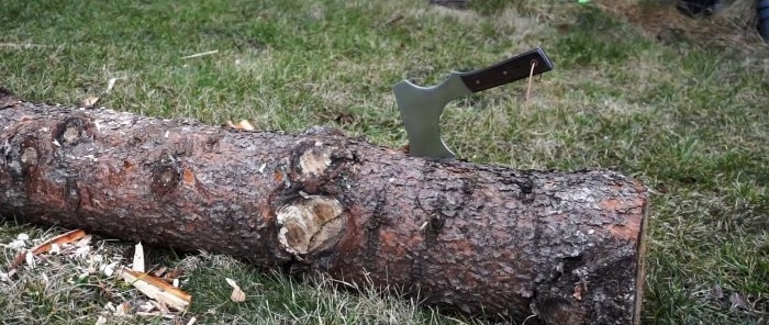 How to make a lightweight camping hatchet from an old disk without forging or heat treatment