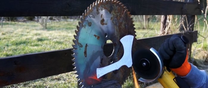 How to make a lightweight camping hatchet from an old disk without forging or heat treatment