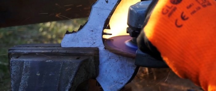 How to make a lightweight camping hatchet from an old disk without forging or heat treatment