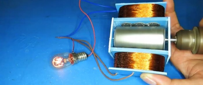 How to make a simple 220V generator with your own hands