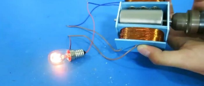 How to make a simple 220V generator with your own hands