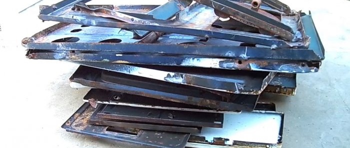 How much can you earn by disassembling an old gas stove for scrap metal?