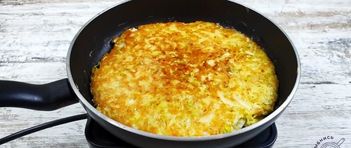 You only need 2 cabbage eggs and 10 minutes to prepare a wonderful dinner.