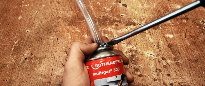 How to make a receiver for an airbrush compressor from aerosol cans