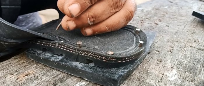 How to make eternal flip flops from an old tire