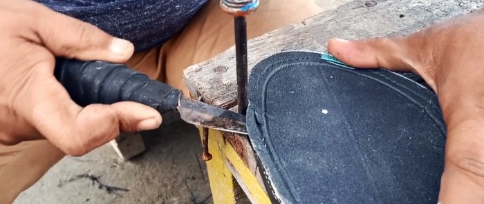 How to make eternal flip flops from an old tire