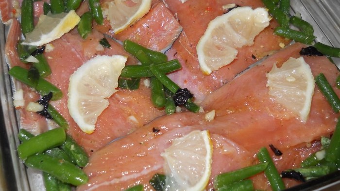 Great recipe for baked pink salmon