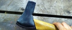 How to make an ax “in reverse”