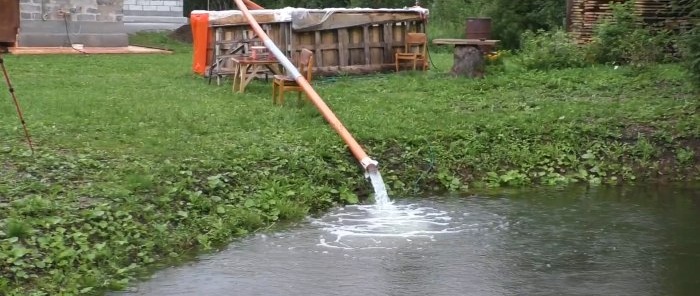 Как да изпомпвате вода от басейн за секунди без помпа