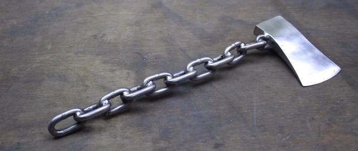 How to restore and make a cool ax using a chain