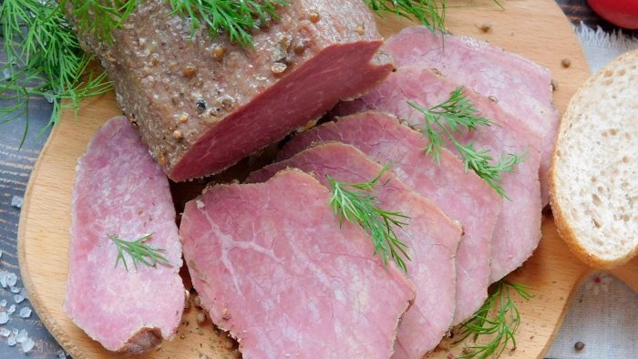 Baked beef in the oven