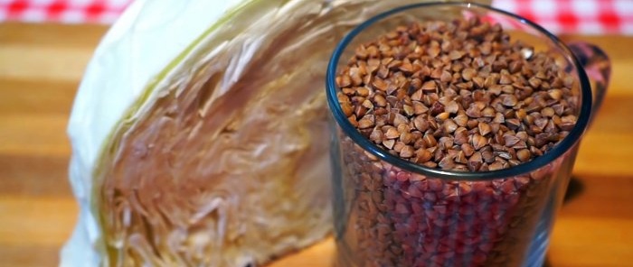 Buckwheat and cabbage A very quick and unusual dinner recipe that always saves