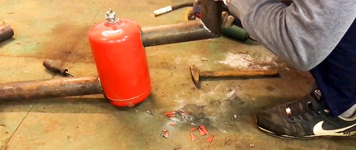 How to make a stove for working in a garage in just 1 hour