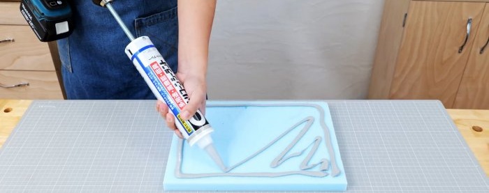 How to make a sealant gun for a screwdriver and make repairs comfortably