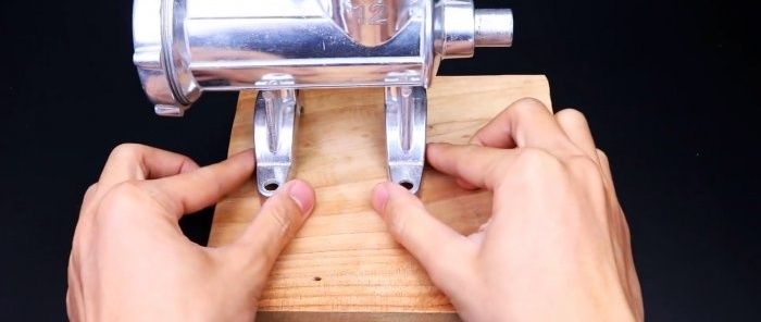 How to convert a regular meat grinder into an electric one