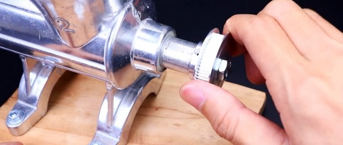 How to convert a regular meat grinder into an electric one