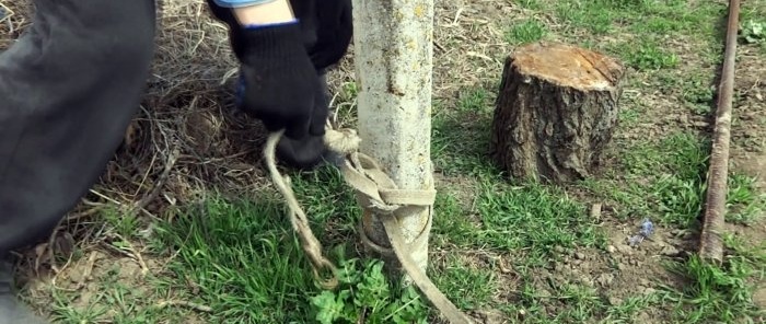 How to pull a concrete pillar out of the ground alone