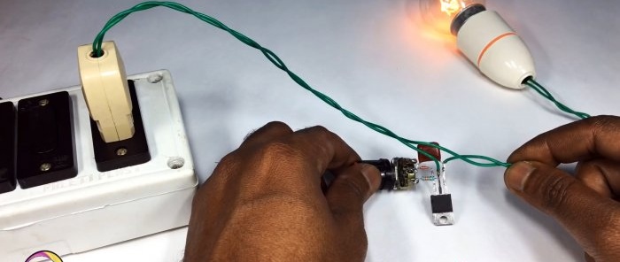 How to make a dimmer based on an energy-saving lamp