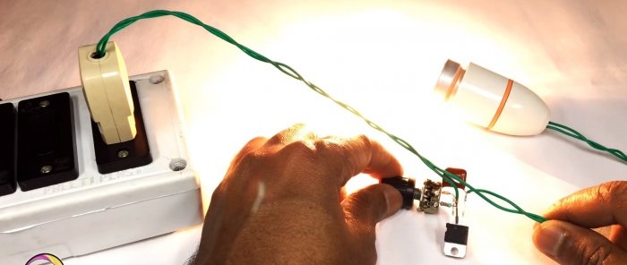 How to make a dimmer based on an energy-saving lamp