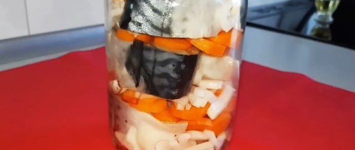 Just put the mackerel in a jar and forget about the baking sleeve