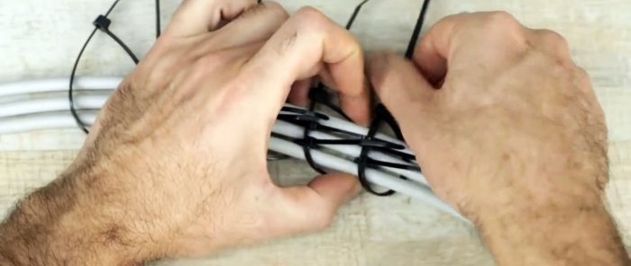 10 ideas on how to carefully lay and mark wires using a cable tie