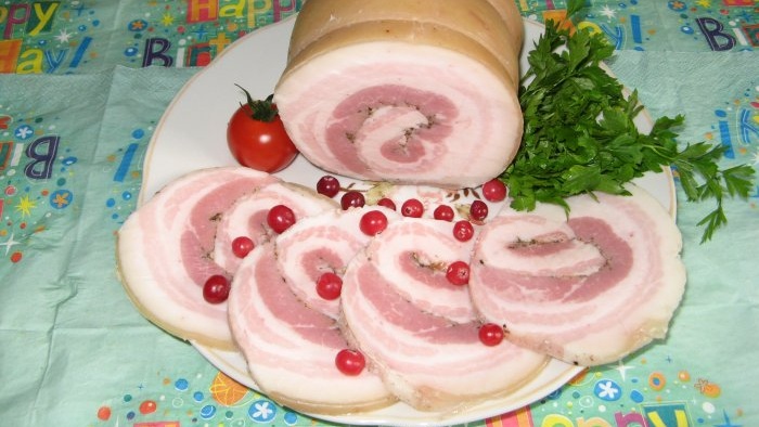 For those new to deli meats, how to make pork belly roll.