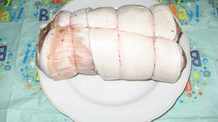 For those new to deli meats, how to make pork belly roll.