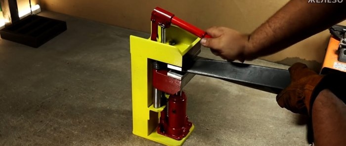 How to make a powerful vice from a jack - press