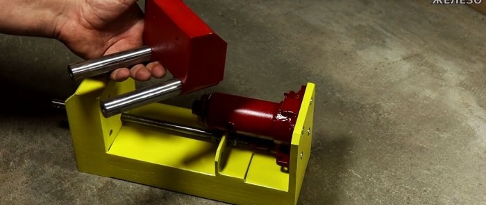 How to make a powerful vice from a jack - press