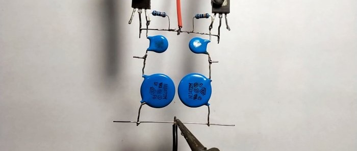 How to make a Butterfly metal detector using only 2 transistors