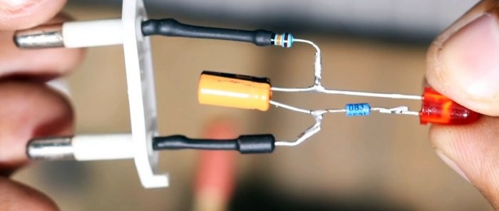 How to make a simple 220V flasher from an energy-saving lamp without transistors