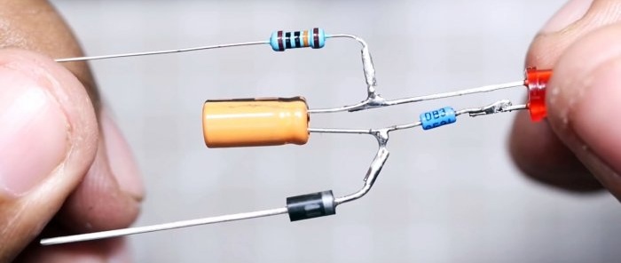 How to make a simple 220V flasher from an energy-saving lamp without transistors