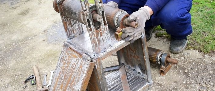 How to make a pipe bender from rotors from burnt-out electric motors