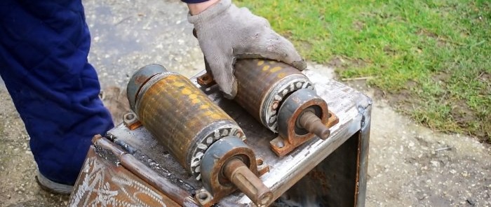 How to make a pipe bender from rotors from burnt-out electric motors